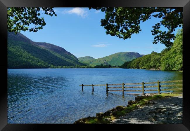 A Calm Day on Buttermere                          Framed Print by John Iddles