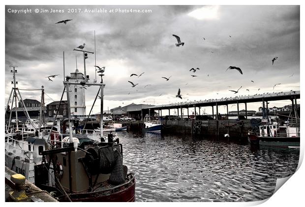 North Shields Fish Quay  Print by Jim Jones