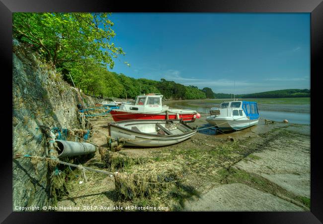 Fal Boats  Framed Print by Rob Hawkins