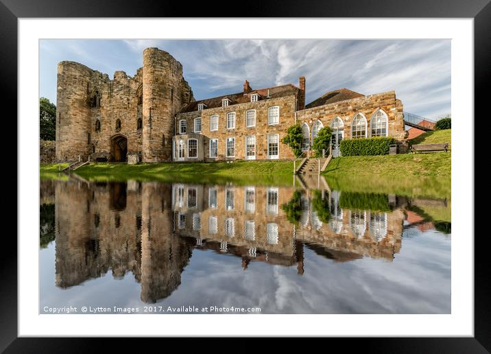 Tonbridge Castle Reflections Framed Mounted Print by Wayne Lytton
