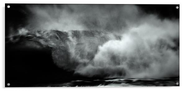 Cornwall Storm Acrylic by Clive Eariss