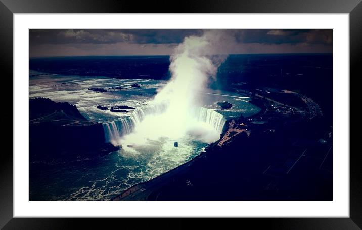 The Mist - Niagara Falls Framed Mounted Print by Cherene Ellis