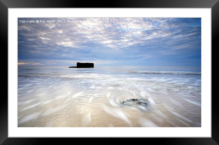 Transfixed by the Sea Framed Mounted Print by Rob Woolf