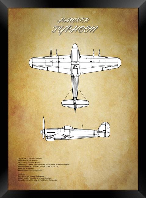 Hawker Typhoon Framed Print by J Biggadike