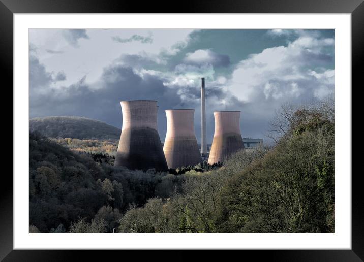 Ironbridge Power Station Framed Mounted Print by simon alun hark