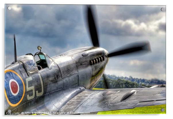 Spitfire Acrylic by John Breuilly