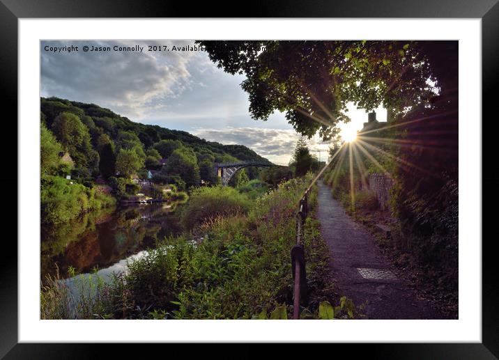 Sunrays Along The Severn Framed Mounted Print by Jason Connolly