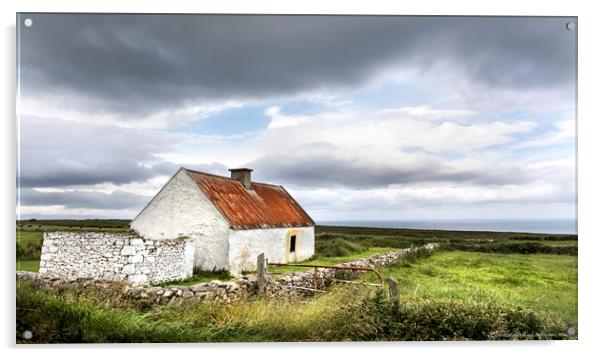 Old Irish Farmhouse Acrylic by David Michael Norton