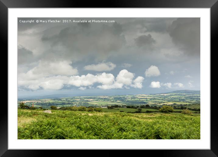 Clouds over Dartmoor Framed Mounted Print by Mary Fletcher