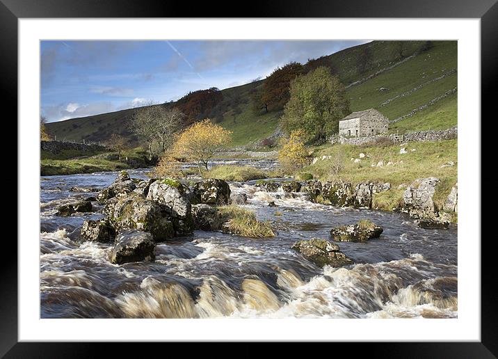 Deepdale & The River Wharfe Framed Mounted Print by Steve Glover