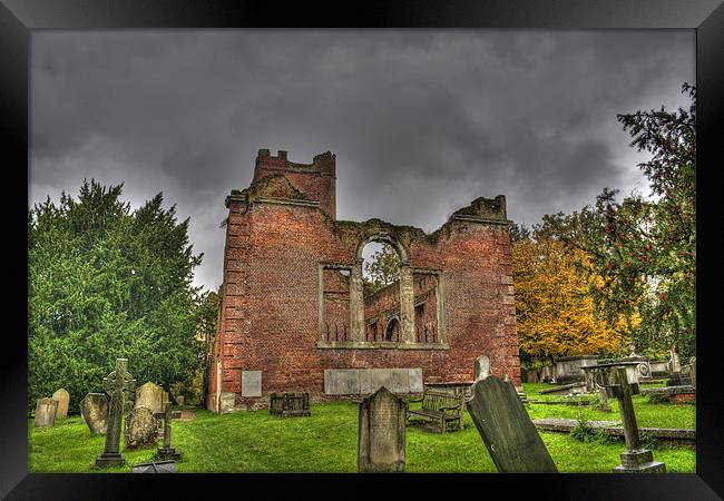 The Brick Church Ruins Stanmore Framed Print by Chris Thaxter