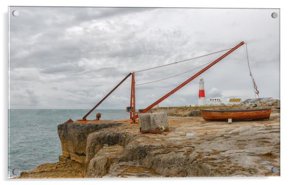 Fisherman's Crane Acrylic by Mark Godden