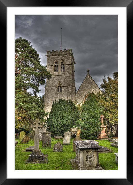 St John the Evangalist Stanmore Framed Mounted Print by Chris Thaxter