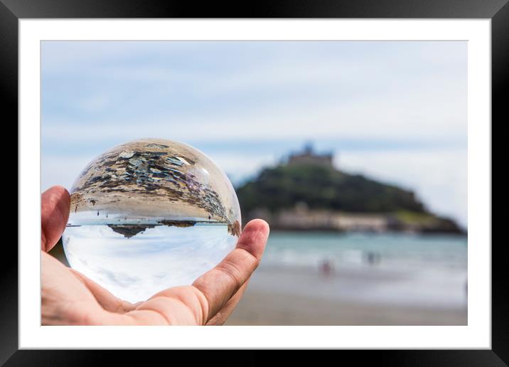 St Michael's Mount In A Bubble Framed Mounted Print by Jennifer Higgs