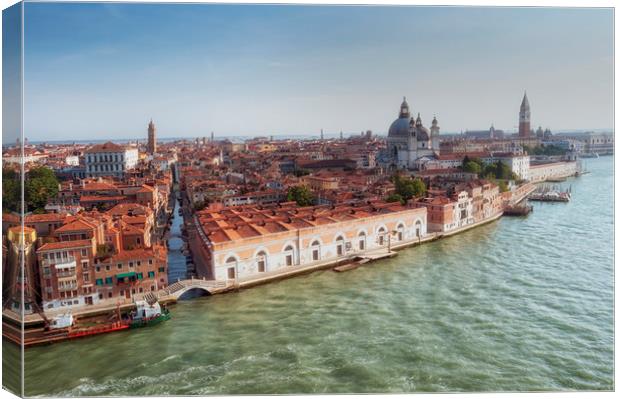 Venice city Grand canal Canvas Print by Leighton Collins