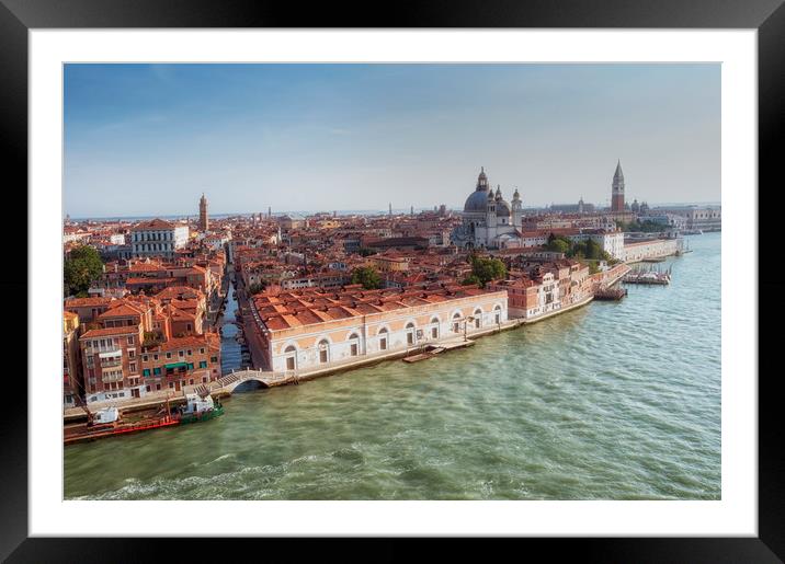 Venice city Grand canal Framed Mounted Print by Leighton Collins