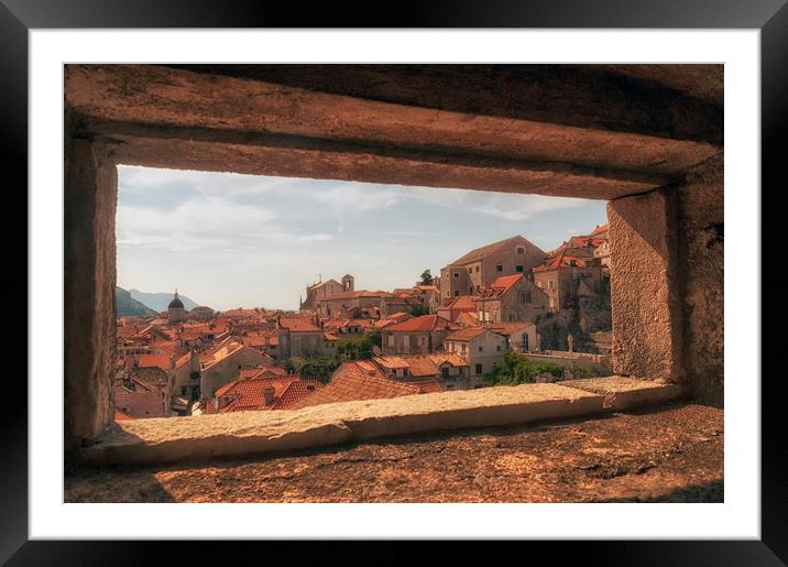 Dubrovnik city in southern Croatia Framed Mounted Print by Leighton Collins