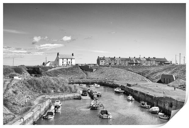 Harbour view in Black and White Print by Naylor's Photography