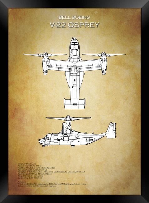 Bell Boeing V-22 Osprey Framed Print by J Biggadike