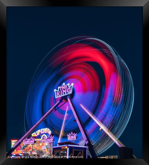 The King funfair ride Framed Print by Lee Milner