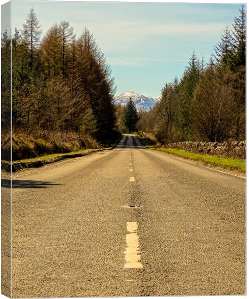 Every Road Leads to the Mountain Canvas Print by Ellie Rose