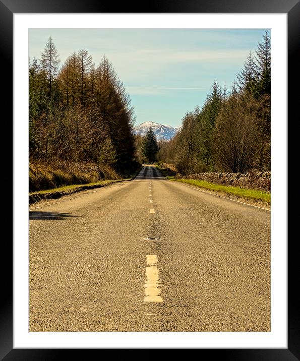 Every Road Leads to the Mountain Framed Mounted Print by Ellie Rose