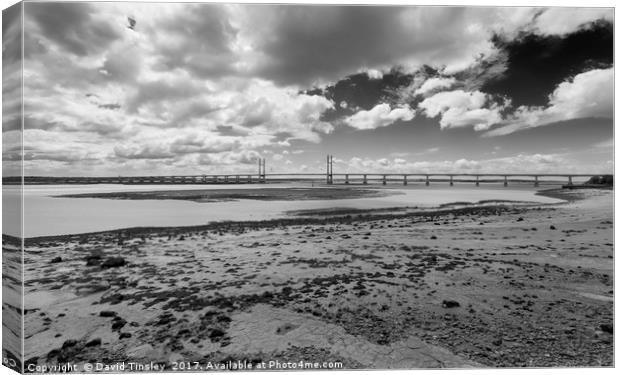 Second Severn Crossing Canvas Print by David Tinsley