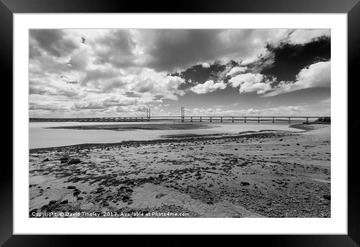 Second Severn Crossing Framed Mounted Print by David Tinsley