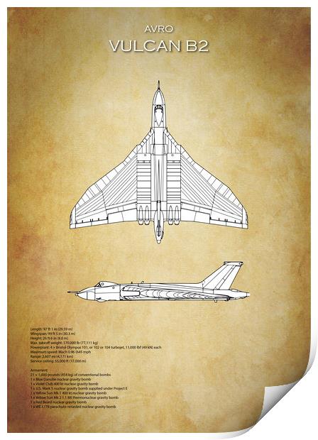 Avro Vulcan B2 Print by J Biggadike