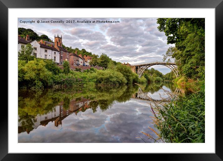 Ironbridge Reflections Framed Mounted Print by Jason Connolly