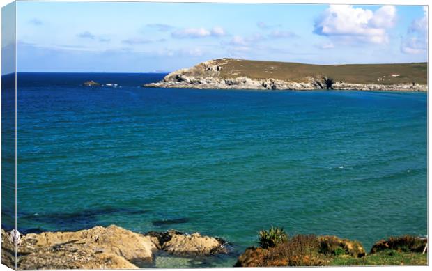 Pentire Point, Cornwall Canvas Print by Bob Walker