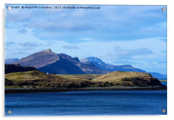 View across Loch Sligachan, Isle of Skye Acrylic by Angus McComiskey