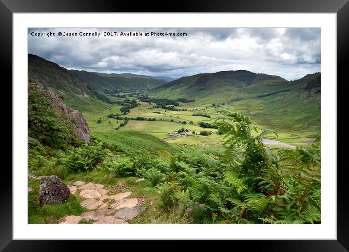 Great Langdale Valley Framed Mounted Print by Jason Connolly