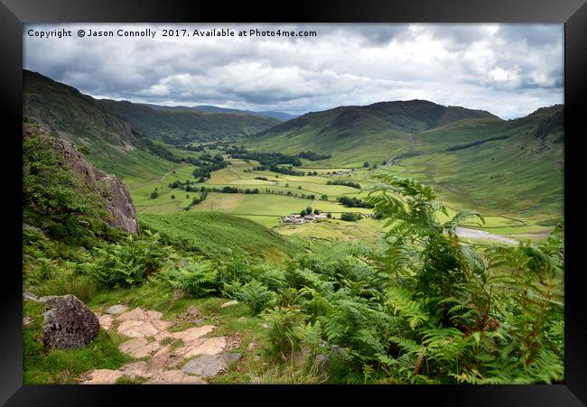 Great Langdale Valley Framed Print by Jason Connolly