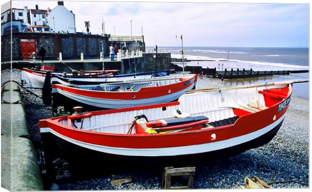 Fishing Boats at rest Canvas Print by Bob Walker