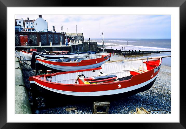 Fishing Boats at rest Framed Mounted Print by Bob Walker