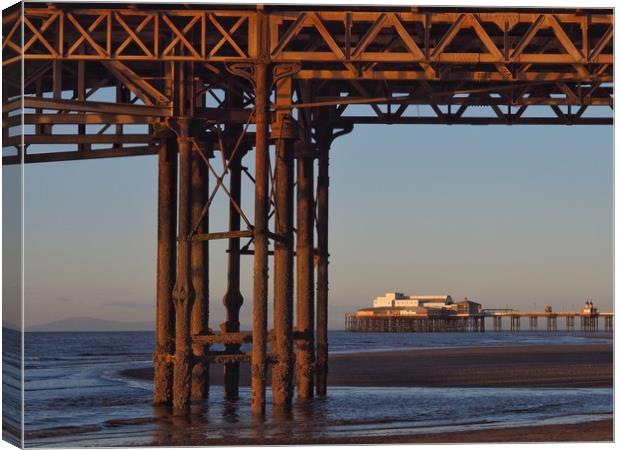 North Pier Canvas Print by Victor Burnside