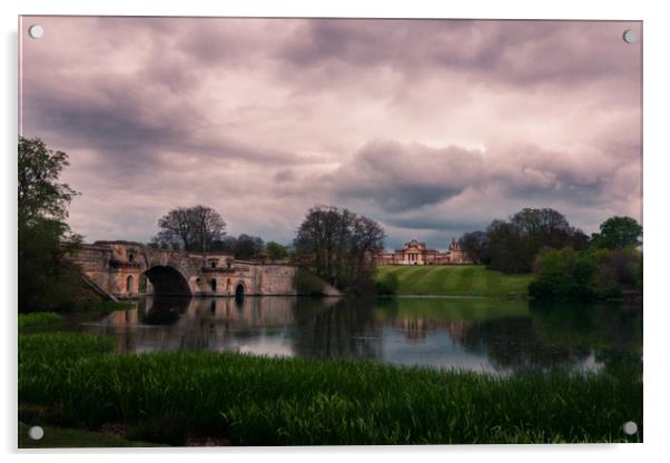 Blenheim Palace and gardens Acrylic by Darren Lowe