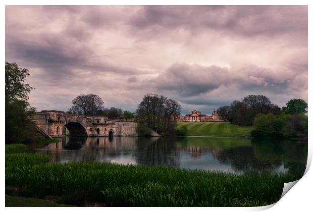 Blenheim Palace and gardens Print by Darren Lowe