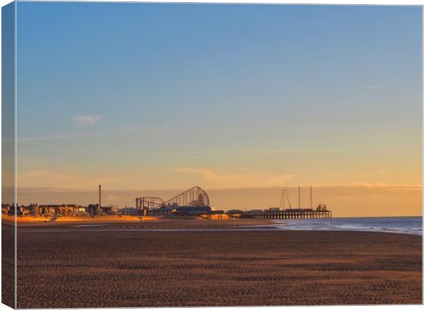 South Pier  Canvas Print by Victor Burnside