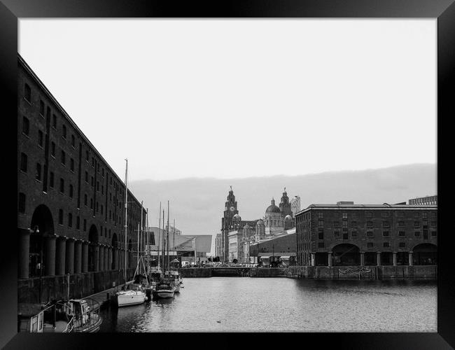Albert Dock,Liverpool.    Framed Print by Victor Burnside