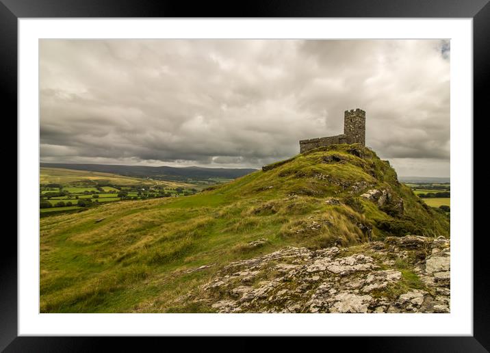 Brentor Church, Dartmoor Framed Mounted Print by Images of Devon