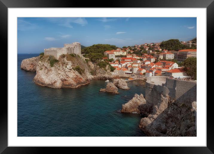 Fort Lovrijenac Fortress Dubrovnik Framed Mounted Print by Leighton Collins