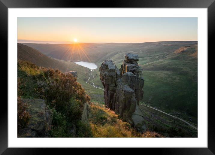 The Trinnacle Sunset  Framed Mounted Print by James Grant