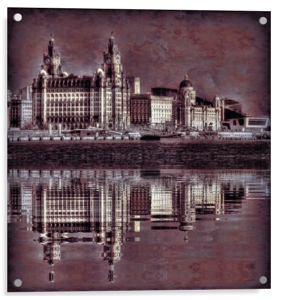 The Three Graces reflected Acrylic by sue davies