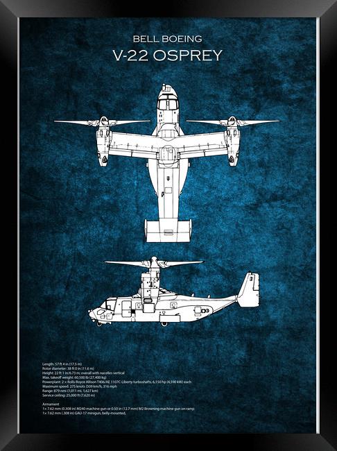 Bell Boeing V-22 Osprey Framed Print by J Biggadike