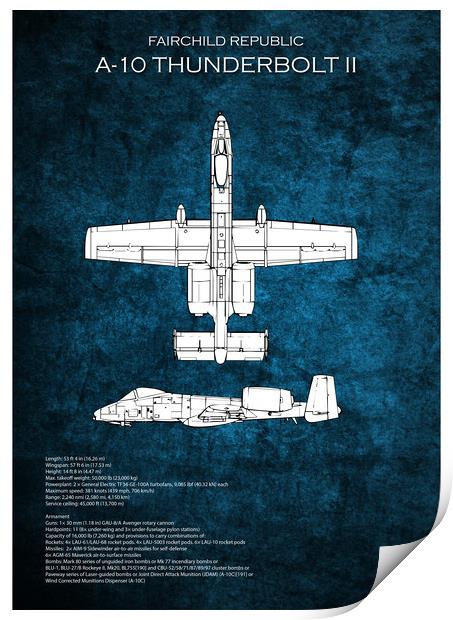 A-10 Thunderbolt II Print by J Biggadike