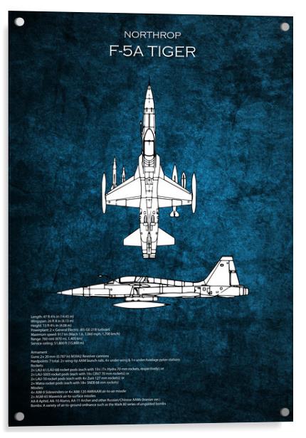 F-5a Tiger Acrylic by J Biggadike