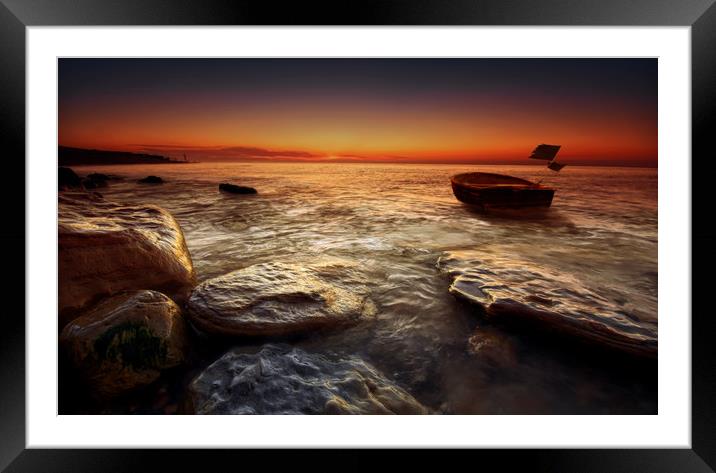 Lost at sea Framed Mounted Print by mark leader