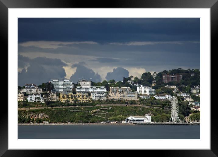 Funnel Clouds Over Torquay Framed Mounted Print by rawshutterbug 